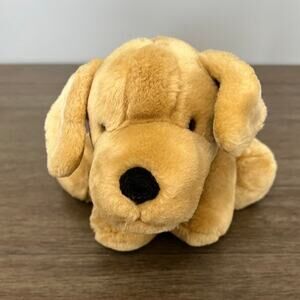 Commonwealth Golden Retriever Puppy with Tee‎ Plush 13" Vintage  2001